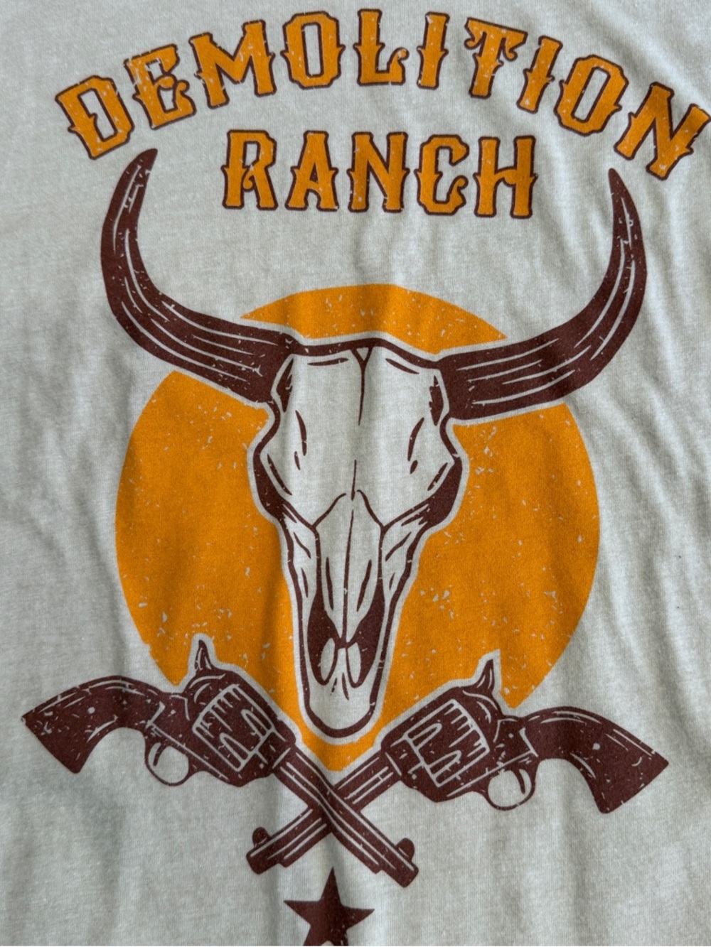 Demolition Ranch 3X Bunkermade Beige Graphic T Shirt Cattle‎ - Picture 3 of 10